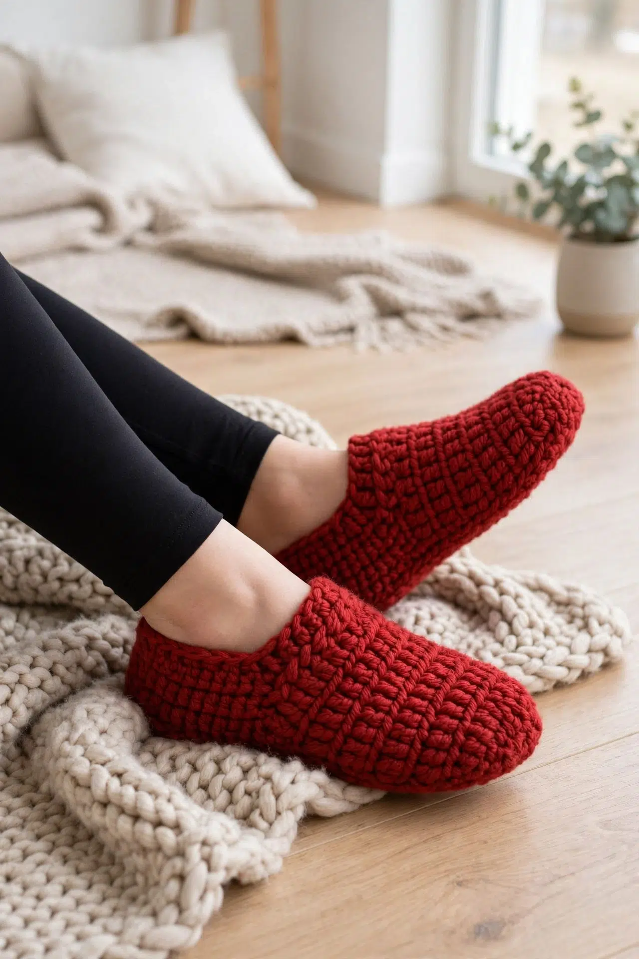 Chunky Slippers Crochet Pattern