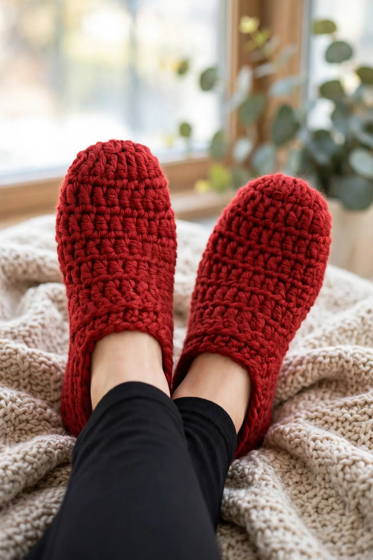 Chunky Slippers Crochet Pattern