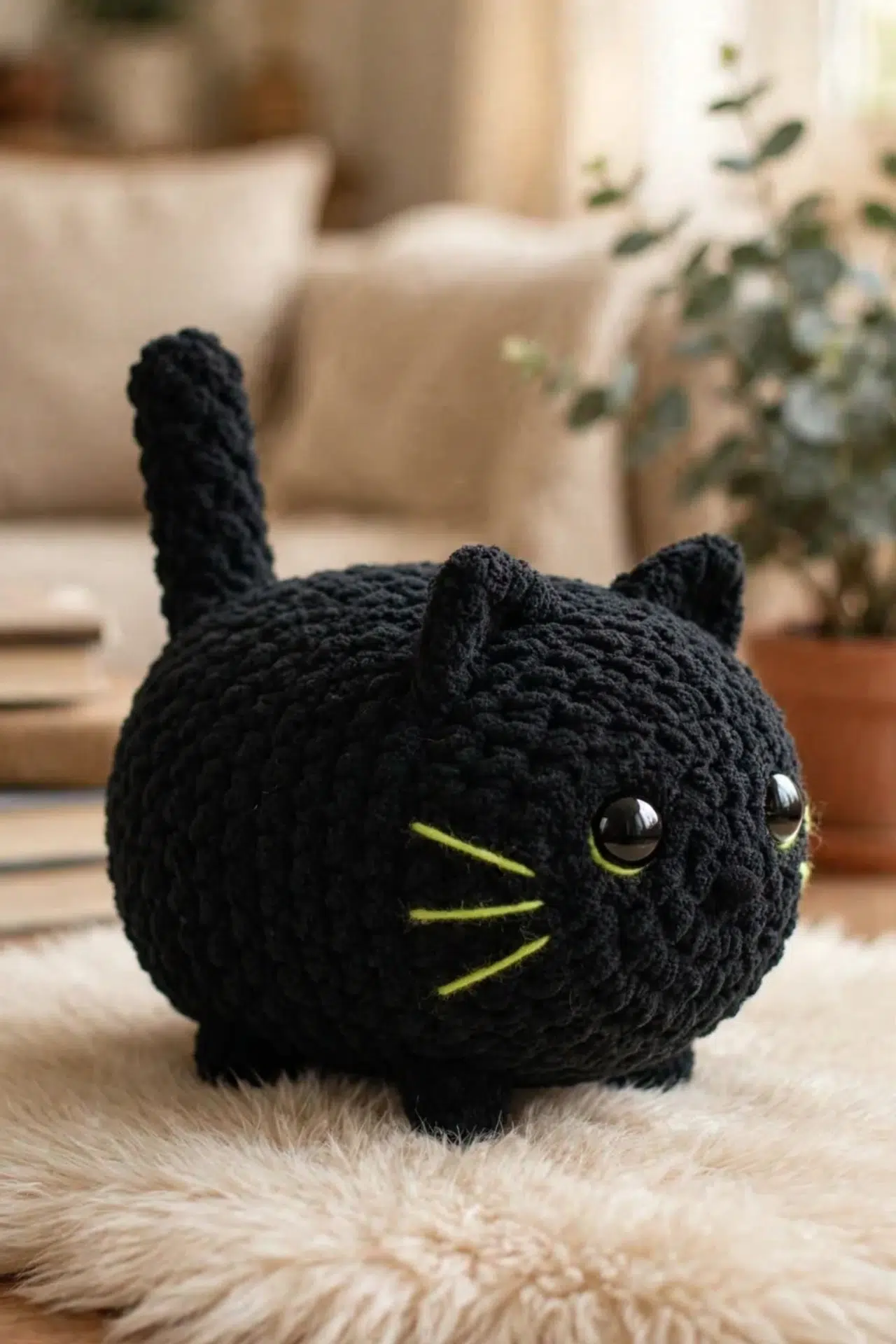 Black Cat Amigurumi Crochet Pattern