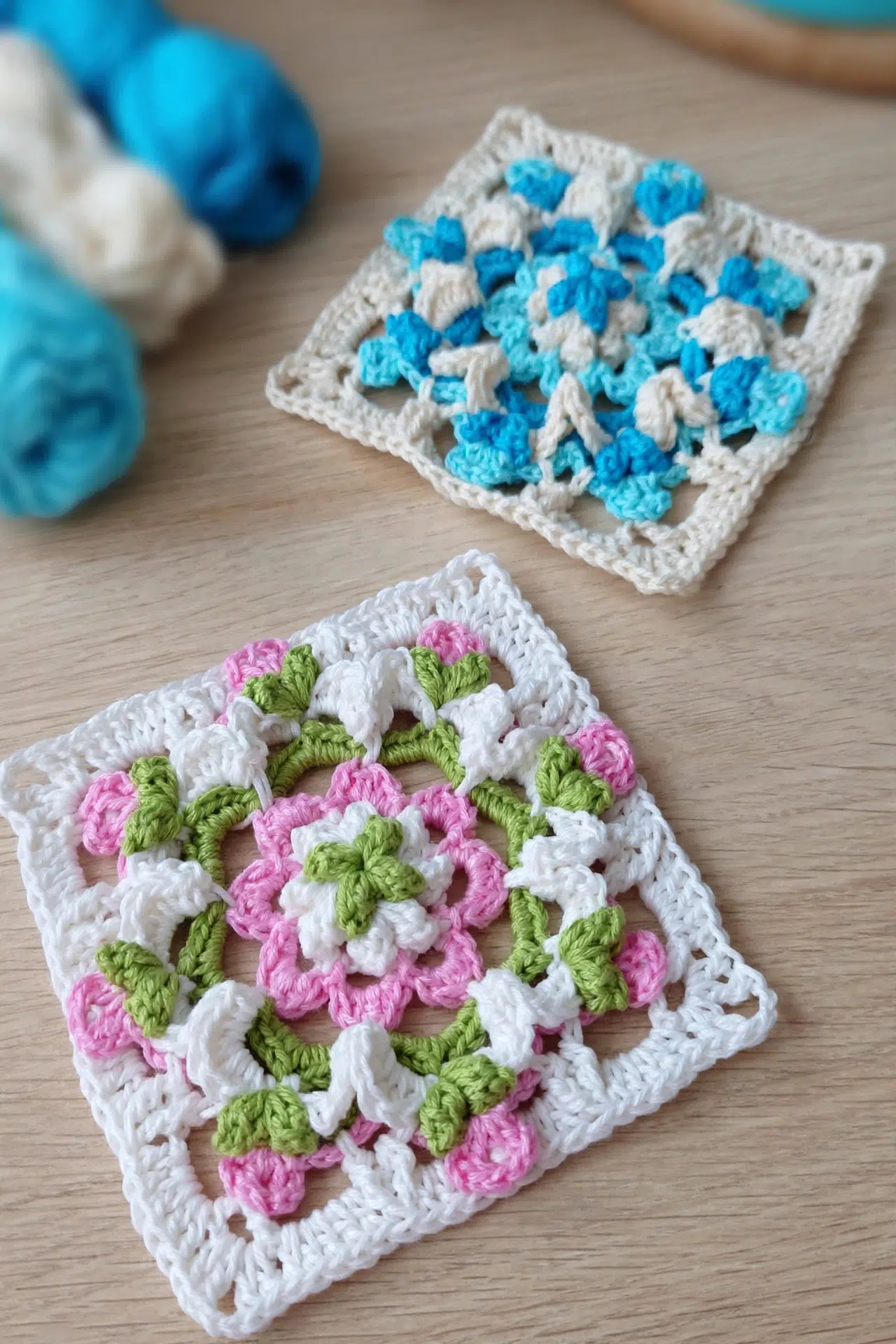 Tulip Butterfly Granny Square Crochet Pattern