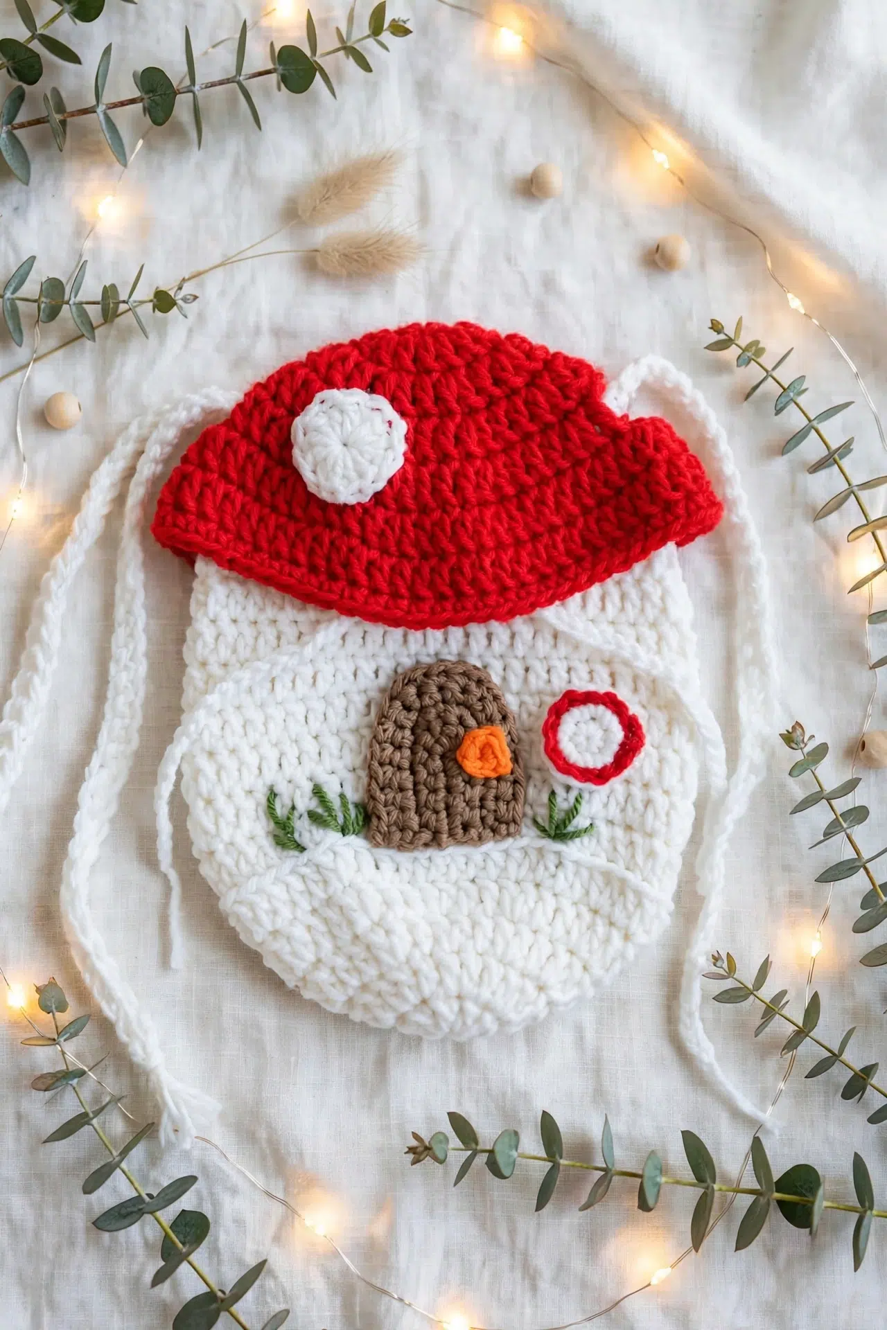 Mushroom House Bag Crochet Pattern