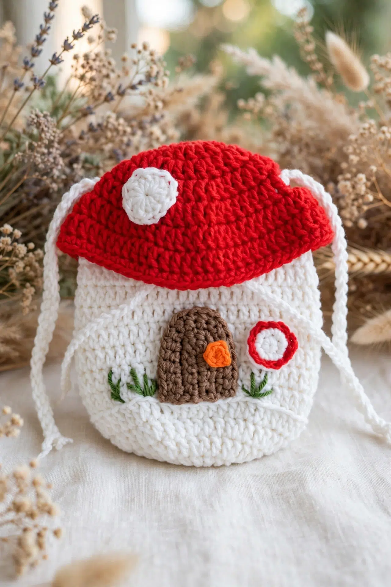 Mushroom House Bag Crochet Pattern