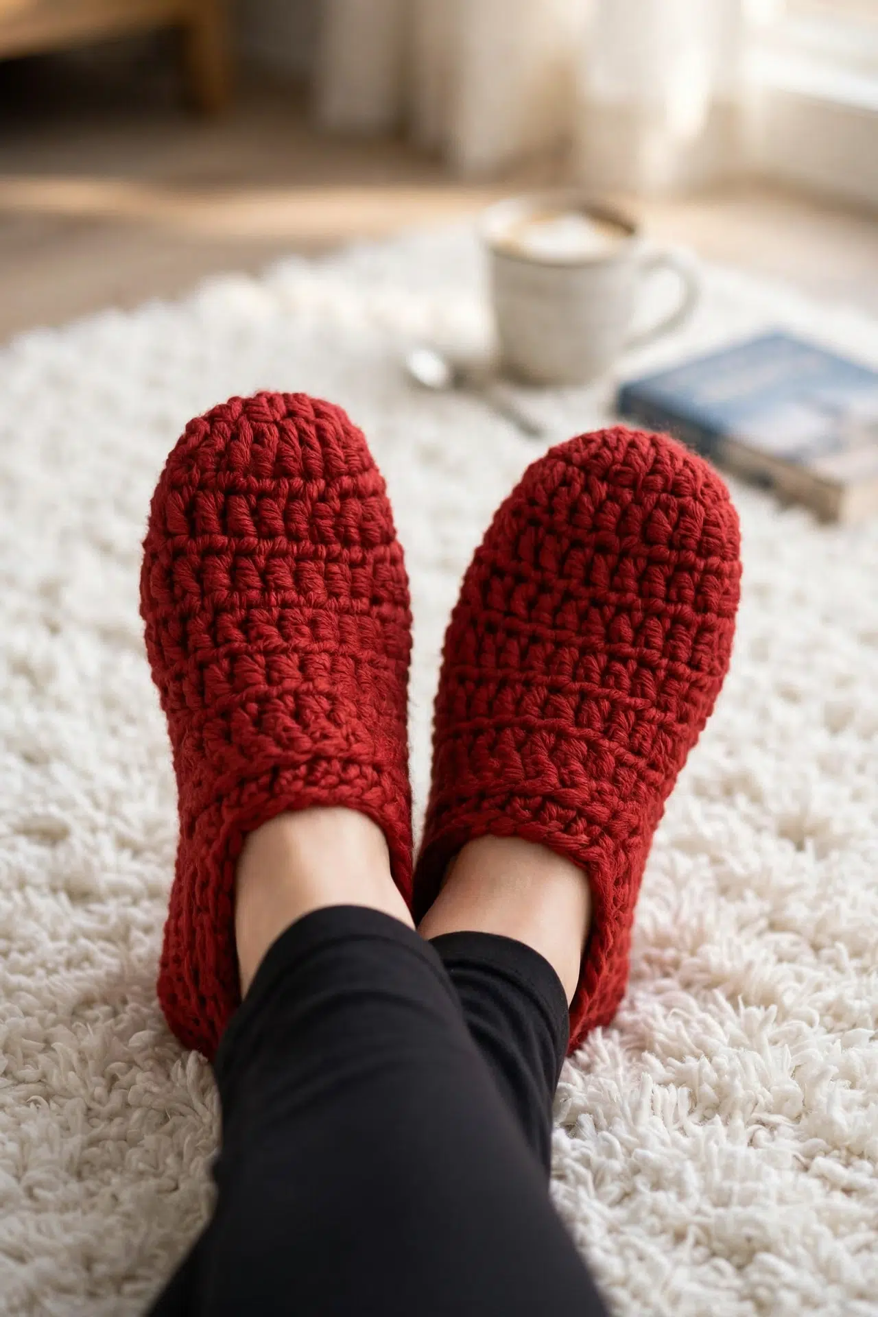 Chunky Slippers Crochet Pattern