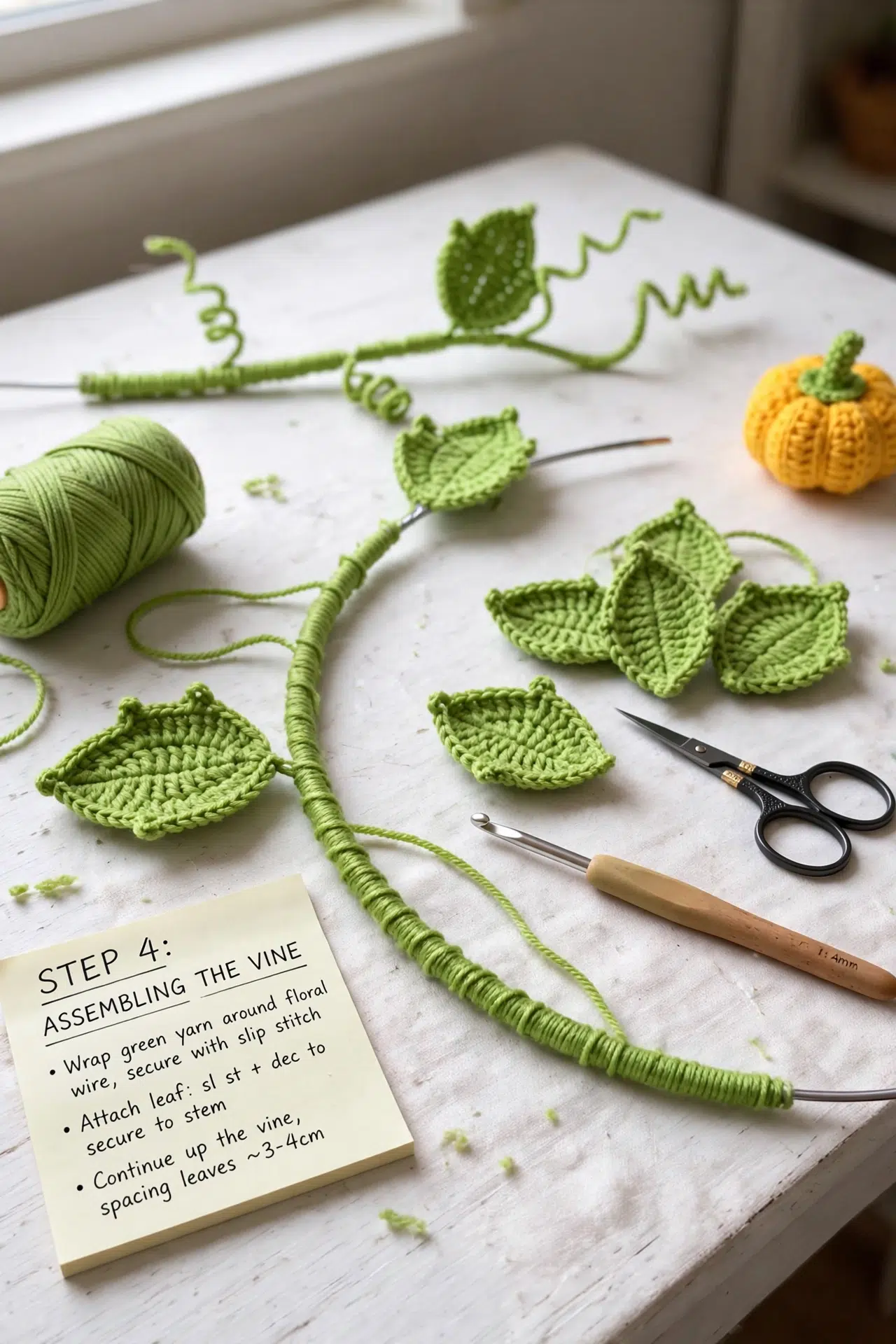 Pumpkin Vines Home Decor Crochet Pattern