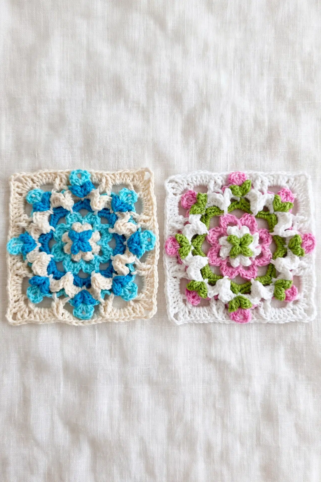 Tulip Butterfly Granny Square Crochet Pattern