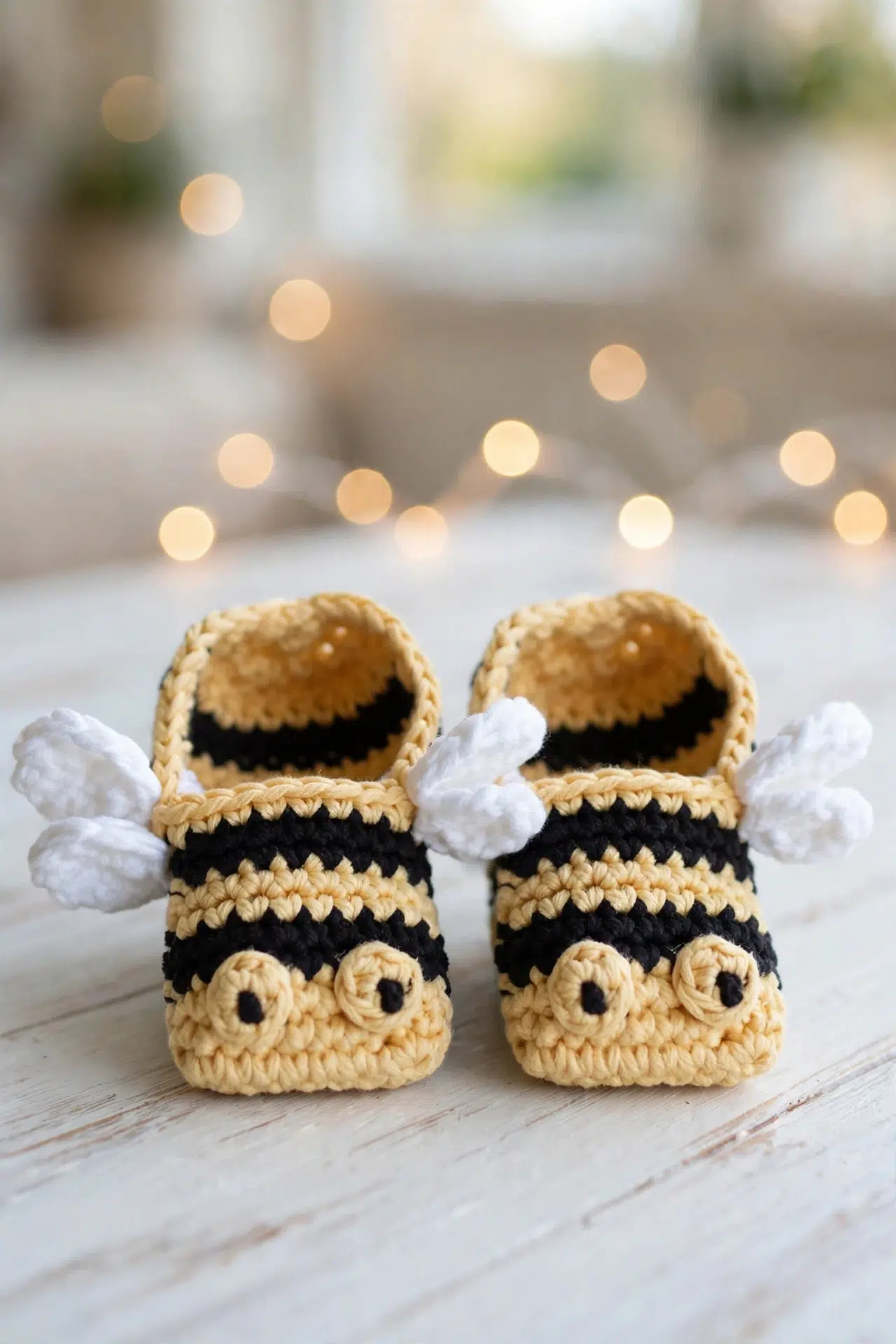 Bumblebee Baby Booties Crochet Pattern