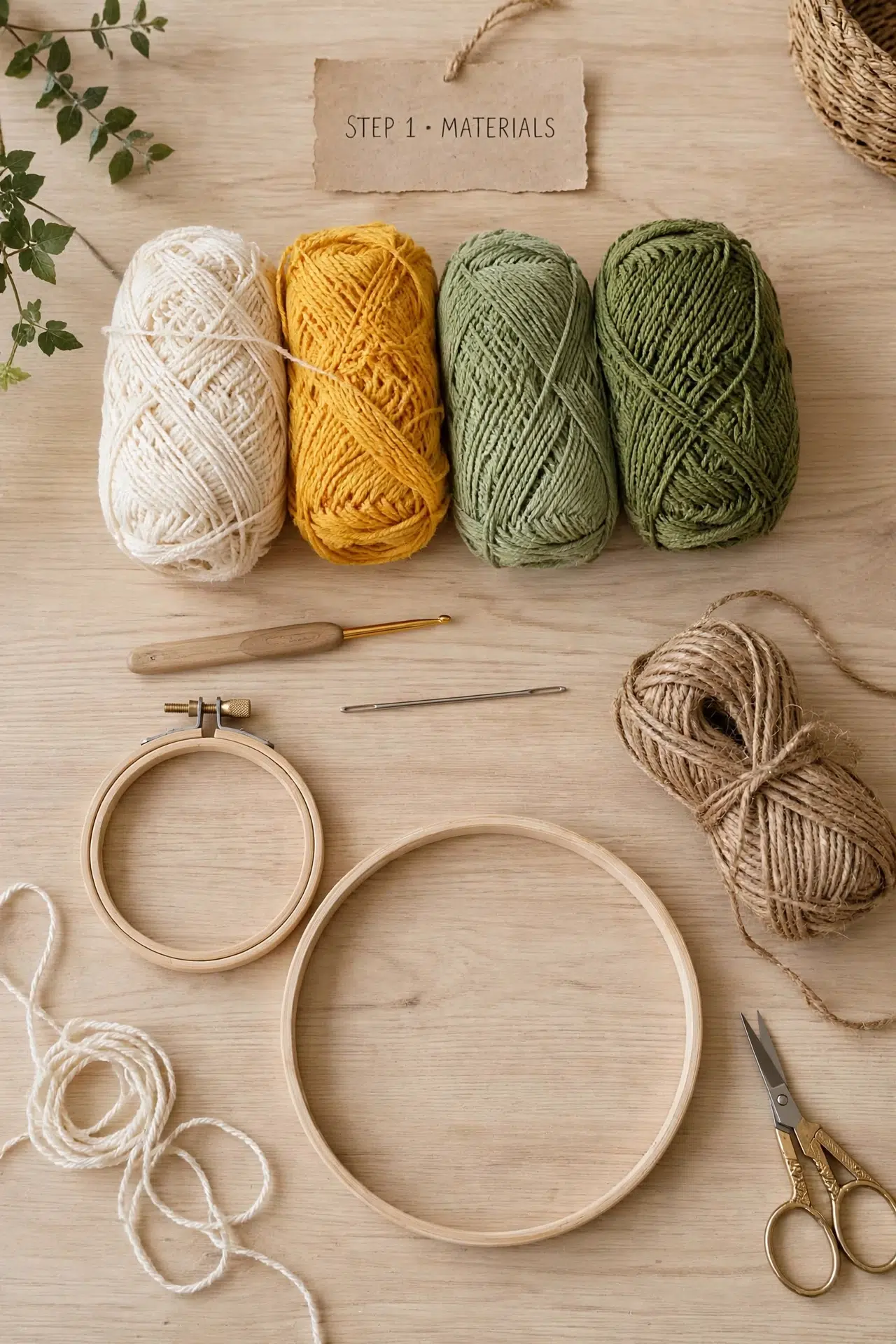 Boho Daisy Leaf Mobile Crochet Pattern
