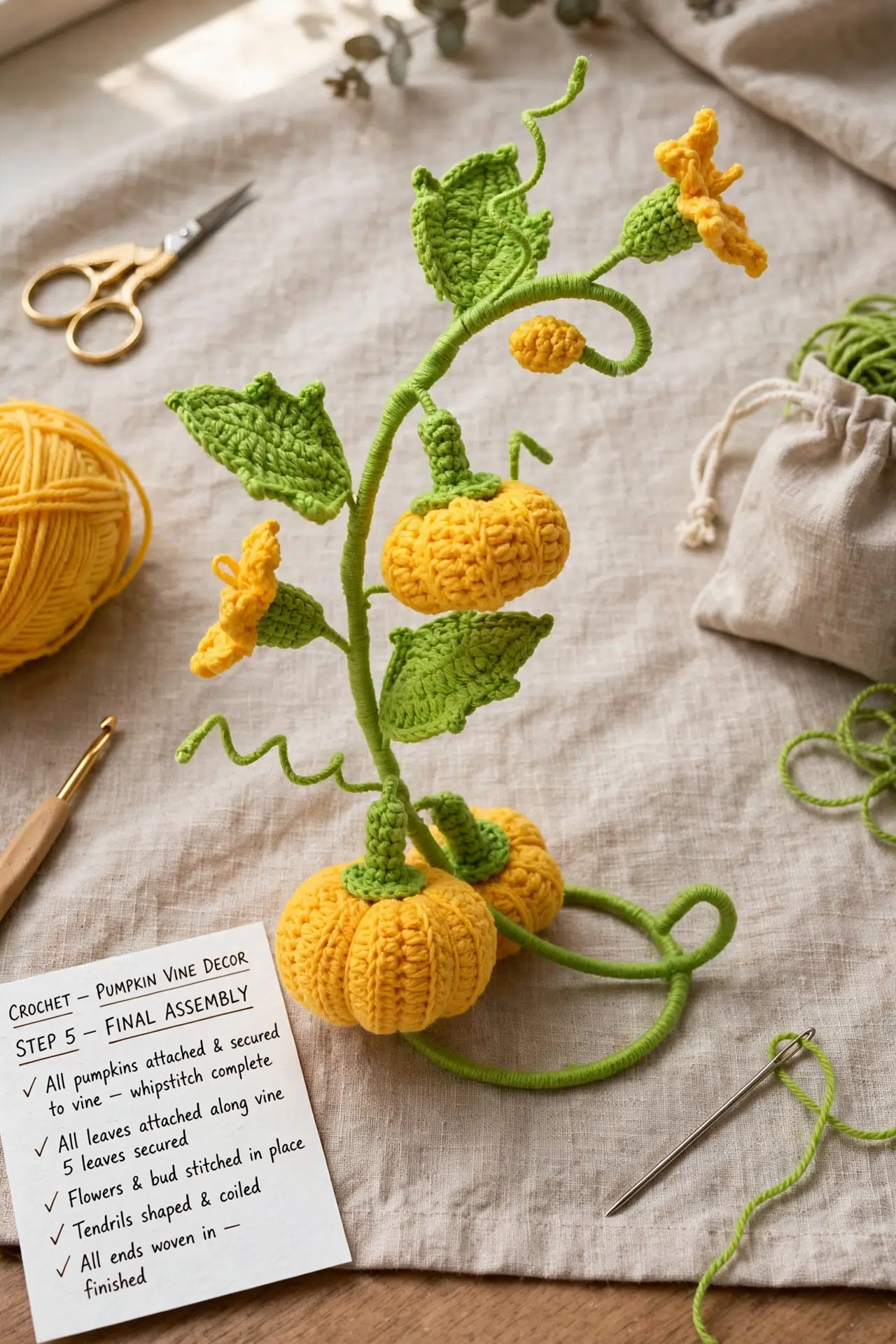Pumpkin Vines Home Decor Crochet Pattern
