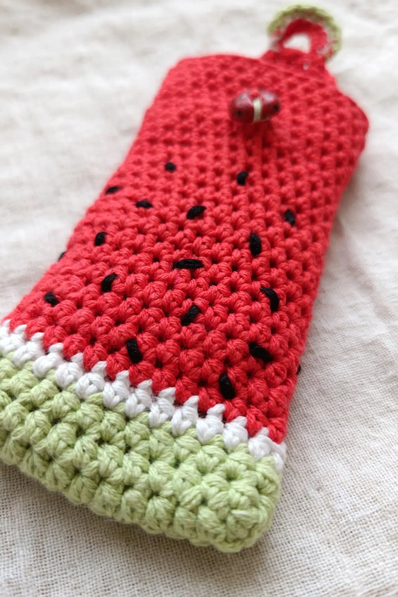 Watermelon Glasses Case Crochet Pattern